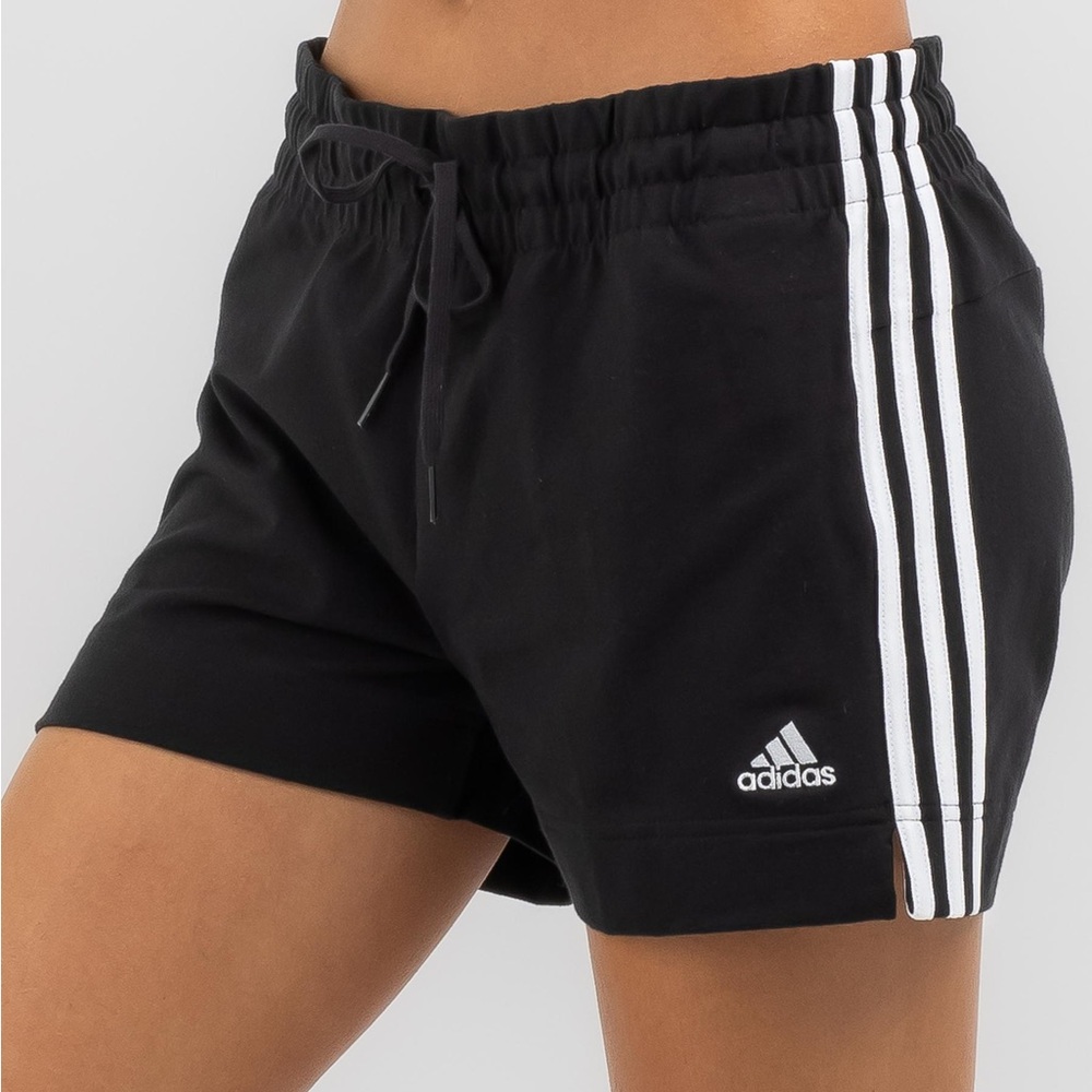 Adidas Women's Black and White Athletic Shorts